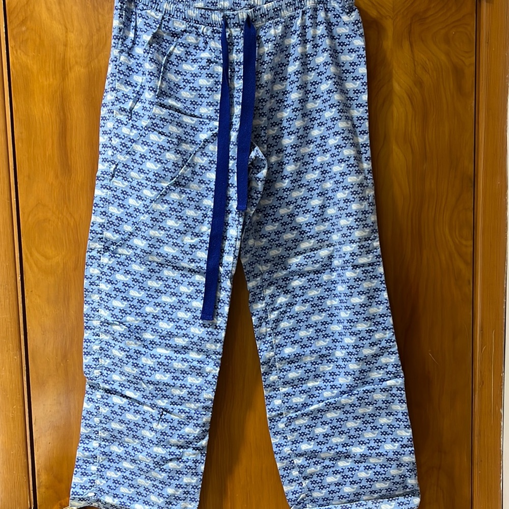 Vineyard Vines, Womens XS, blue flannel, sleep pants
